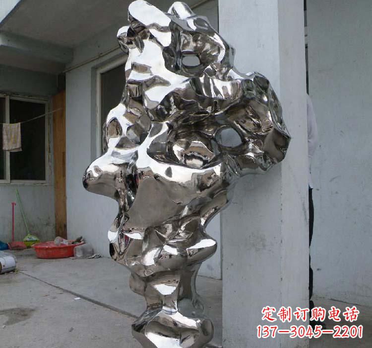 重庆太湖石雕塑精美绝伦的不锈钢园林景观