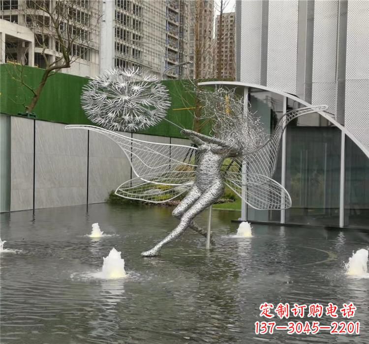 重庆美丽的不锈钢蒲公英雕塑