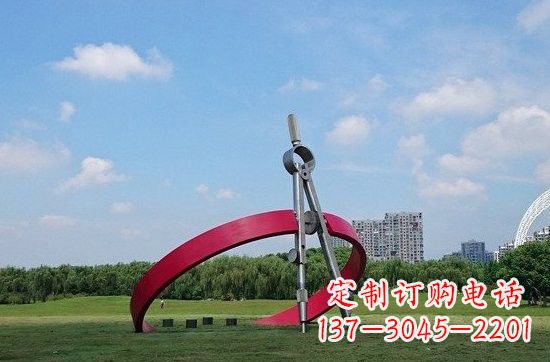 重庆不锈钢圆规雕塑——精致的艺术品