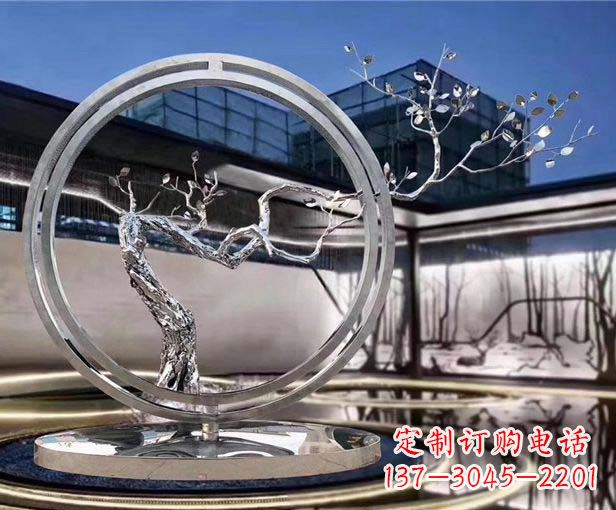重庆不锈钢圆环景观雕塑给城市带来活力与美感