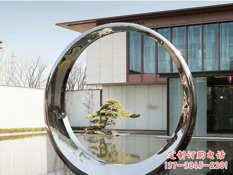 重庆不锈钢月亮雕塑精美绝伦