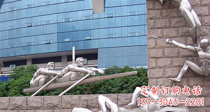 重庆不锈钢运动员雕塑——震撼的街头景观