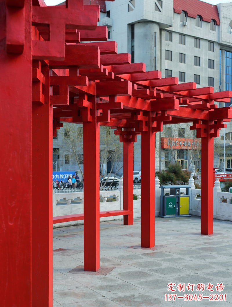 重庆长廊雕塑描绘城市景观的艺术作品