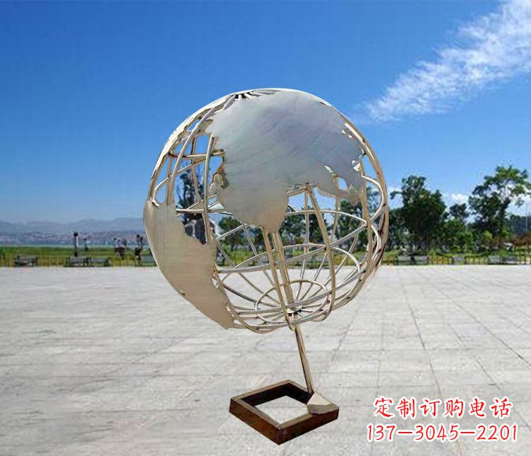 重庆神奇的不锈钢地球仪雕塑