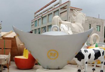 重庆不锈钢元宝雕塑精美而珍贵