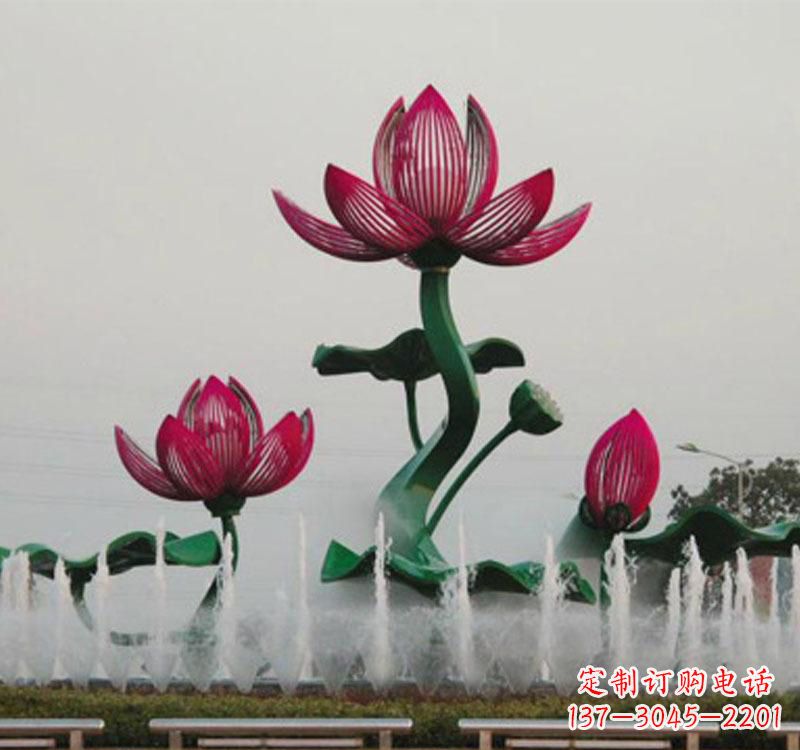 重庆不锈钢莲花雕塑