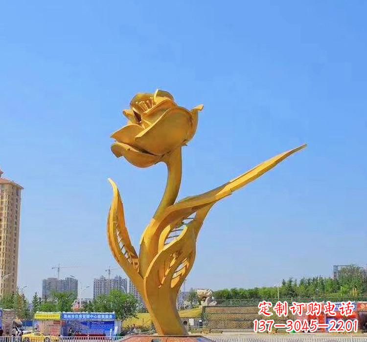 重庆不锈钢紫荆花雕塑2