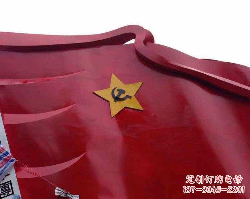 重庆不锈钢党徽雕塑——传承红色基因