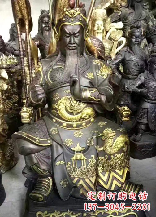 重庆彩绘关公神像