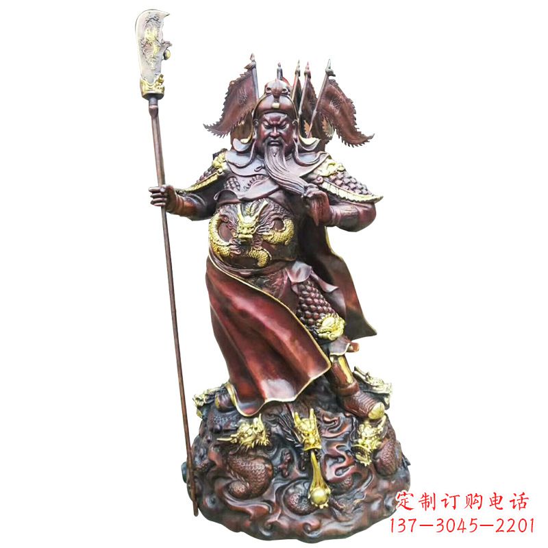 重庆铸造工艺精美的关公像