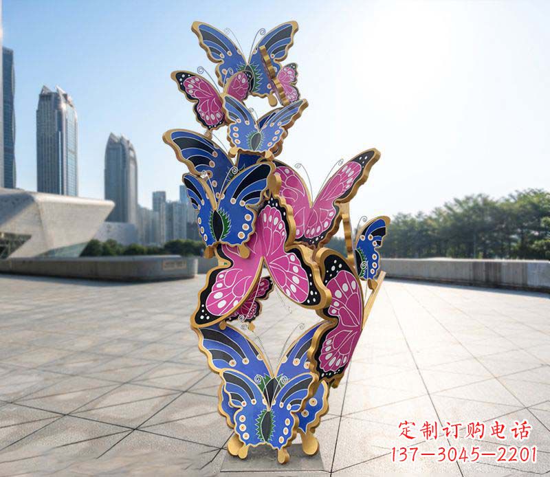 重庆不锈钢蝴蝶雕塑美丽的艺术诠释