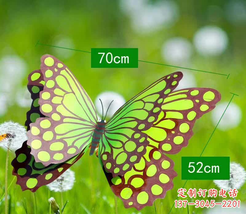 重庆不锈钢蝴蝶雕塑彩色园林的精灵