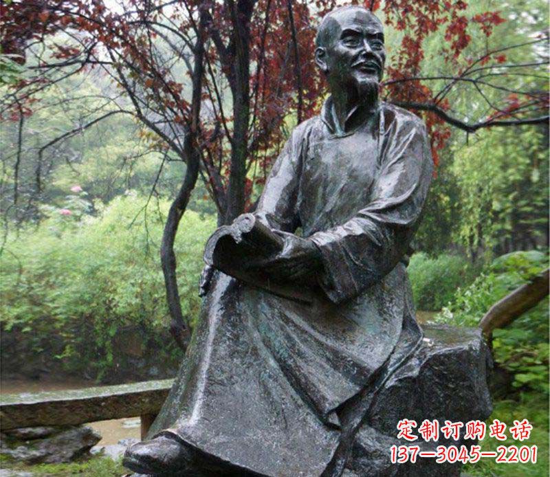 重庆曹雪芹古代名人铜雕