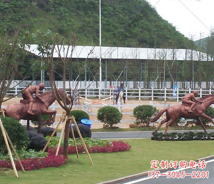 重庆草原动物马铜雕摆件 (2)
