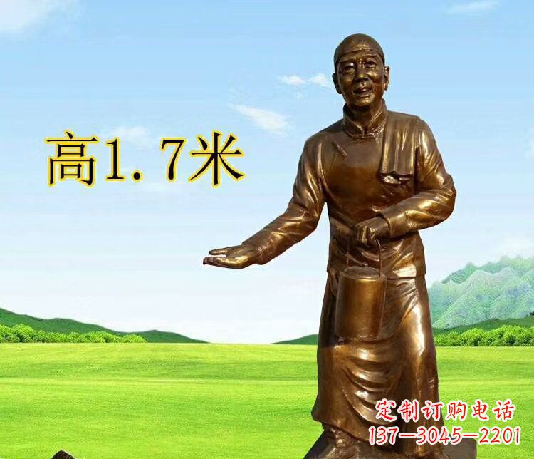 重庆店小二雕塑传承经典艺术