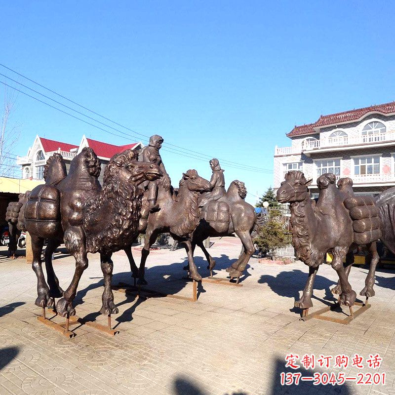 重庆茶马古道骆驼队情景雕塑