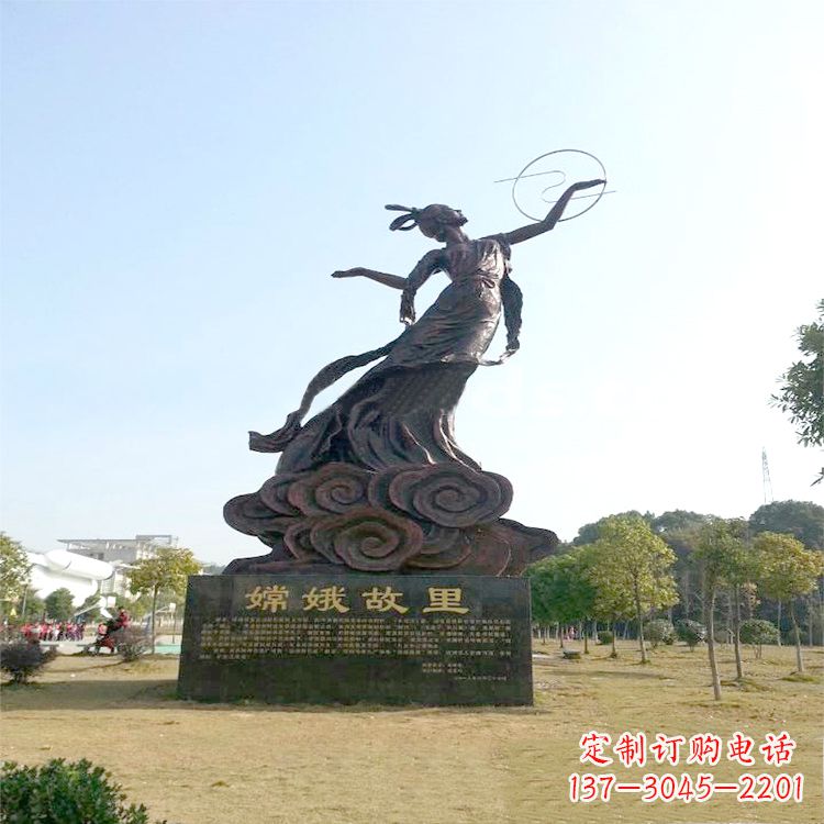 重庆嫦娥传说一座神秘的雕像