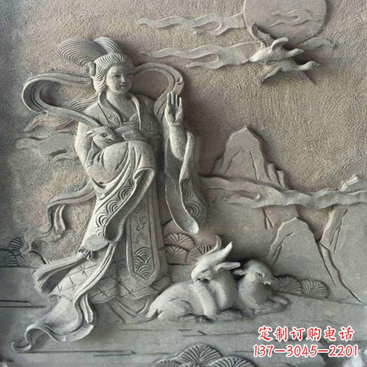 重庆月神太阴星君嫦娥雕塑