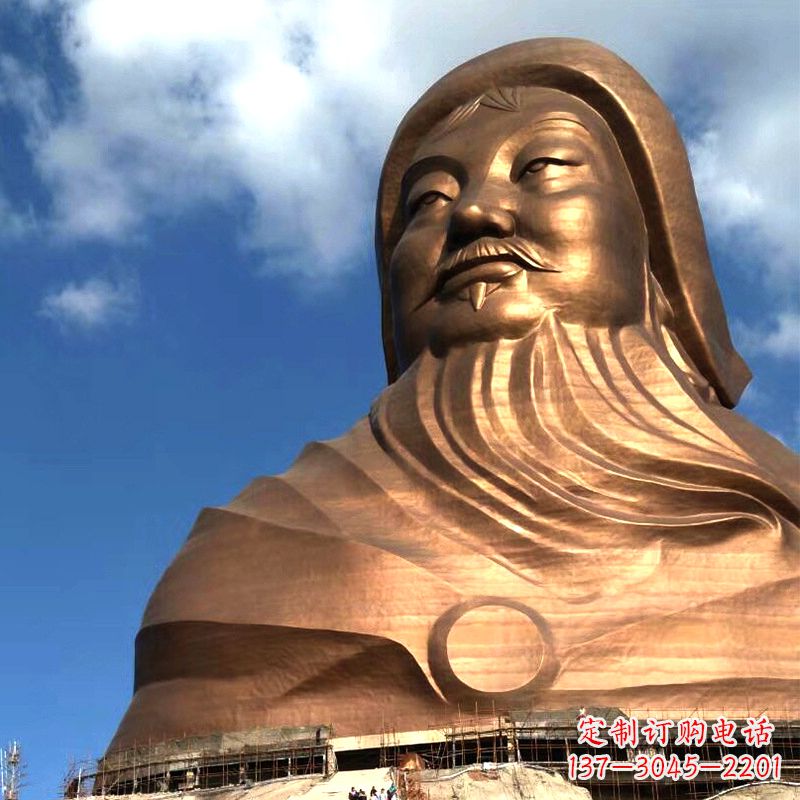 重庆成吉思汗的传奇——大型头像雕塑