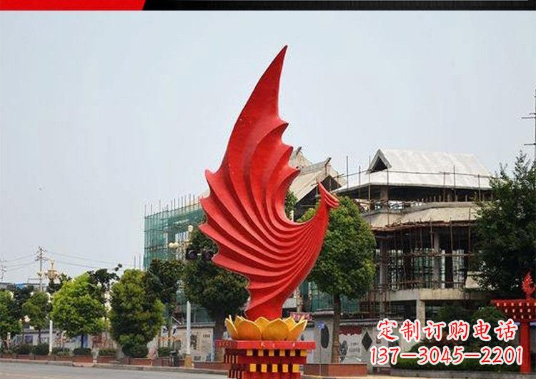重庆城市的至高象征——不锈钢凤凰雕塑