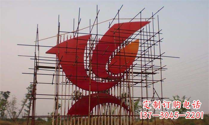 重庆城市和平鸽雕塑传递和平信息