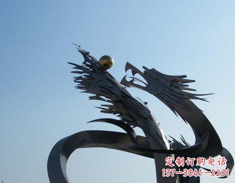 重庆不锈钢龙雕塑精细的手工艺品