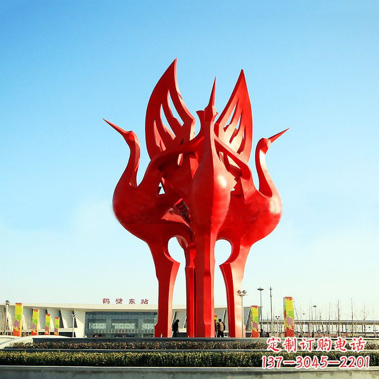 重庆“仙鹤之歌仙鹤雕塑的精彩瞬间”
