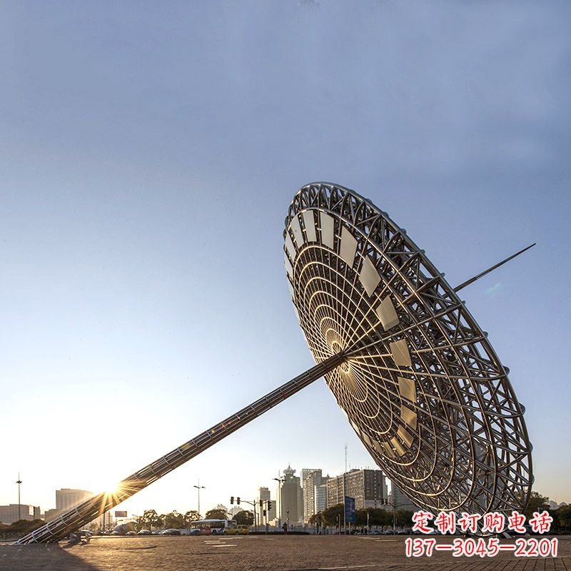 重庆引领城市风采的大型不锈钢创意日晷雕塑