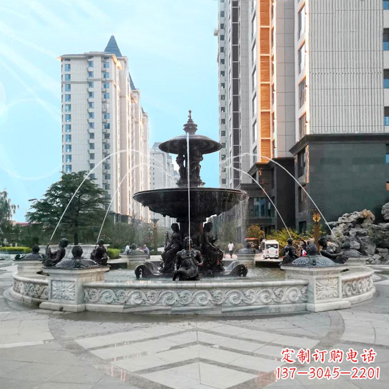 重庆城市广场欧式水景喷泉雕塑的魅力
