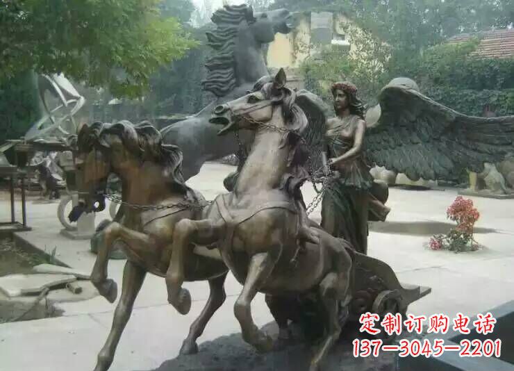 重庆马雕塑城市广场的一道美丽风景线