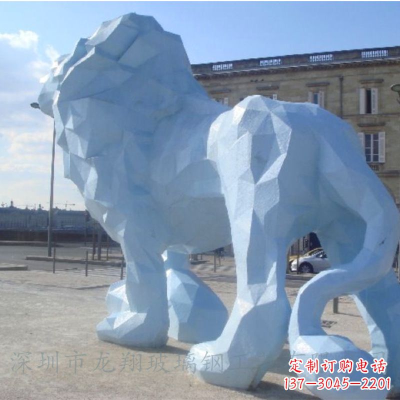 重庆城市街道创意动物狮子景观雕塑摆件