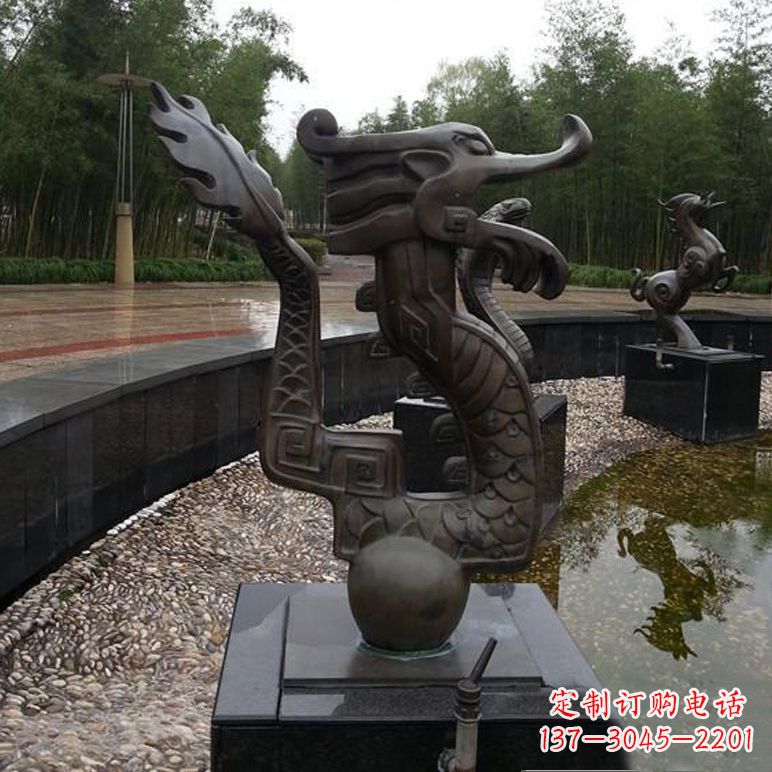 重庆城市十二生肖喷泉雕塑