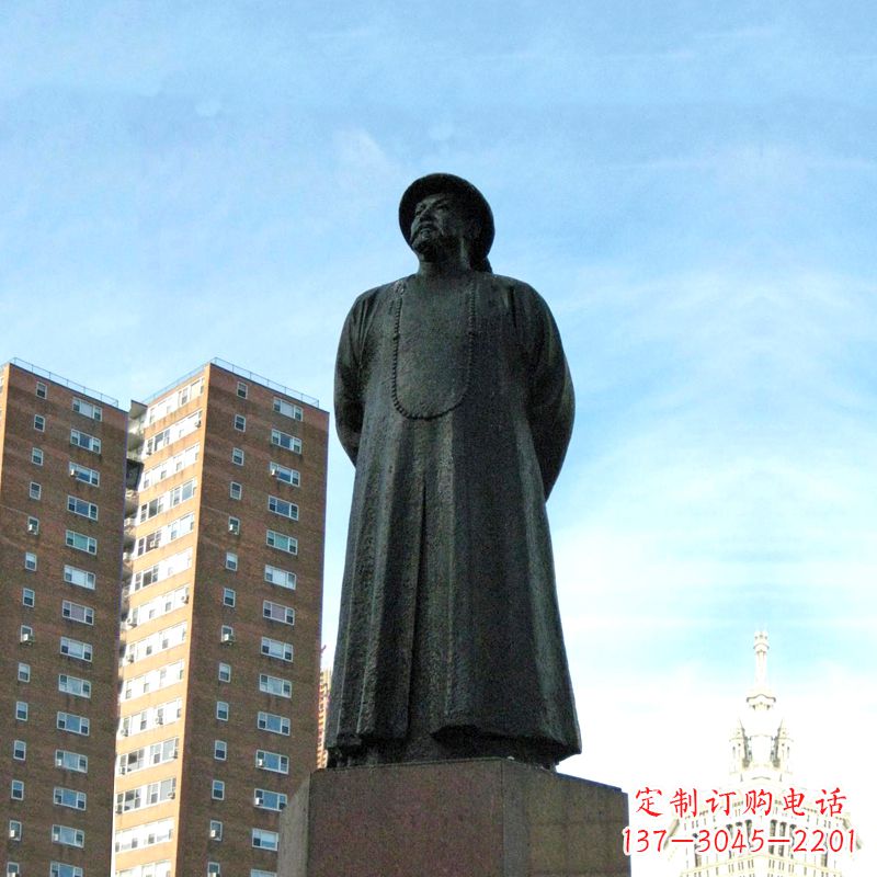 重庆林则徐雕塑标志着城市文化的名人