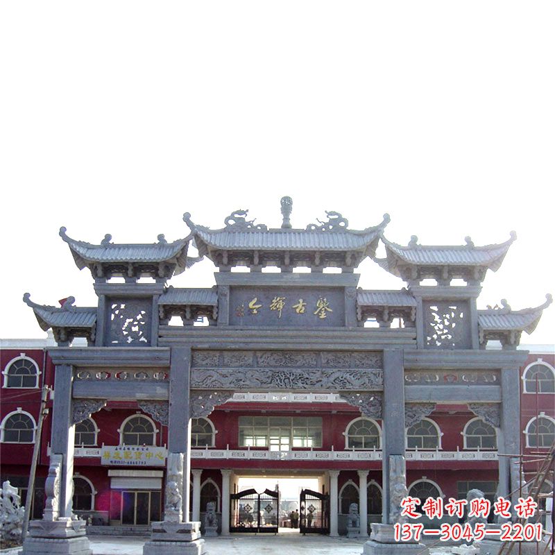 重庆石雕牌楼极致精美的城市艺术
