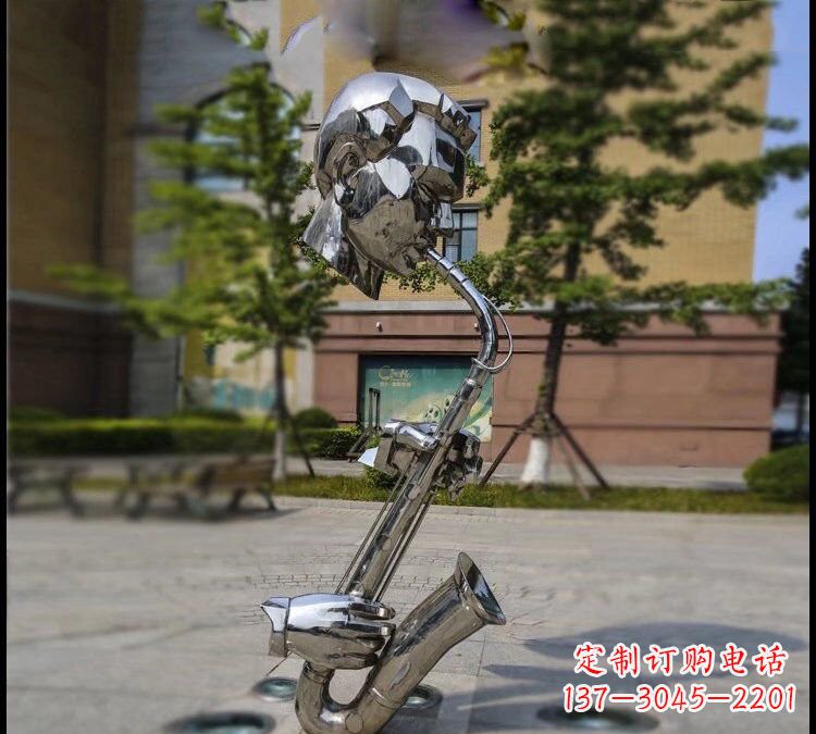 重庆抽象不锈钢抽象吹萨克斯人物