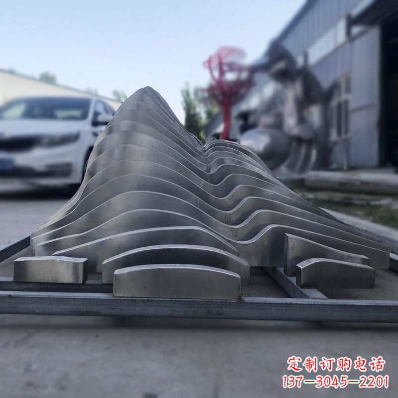 重庆不锈钢假山雕塑精致耐用的艺术品