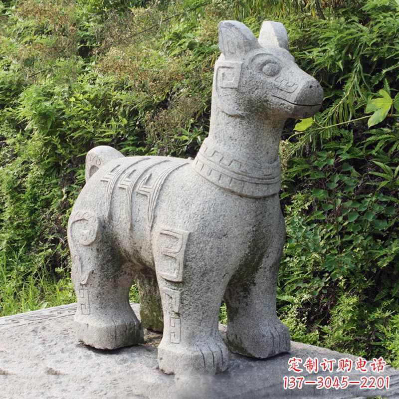 重庆精美的生肖狗石雕摆件