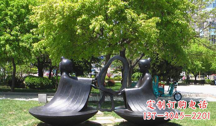 重庆以孔融为灵感的校园铜雕