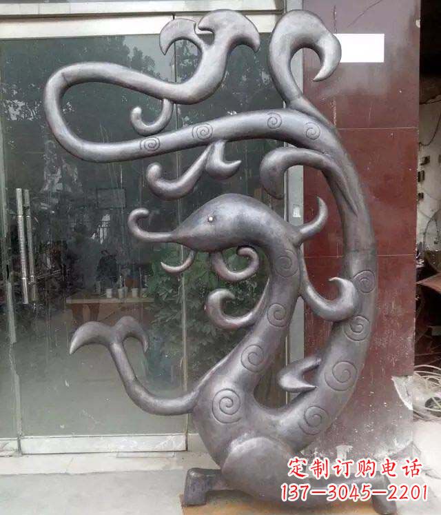 重庆抽象蛇景观动物铜雕