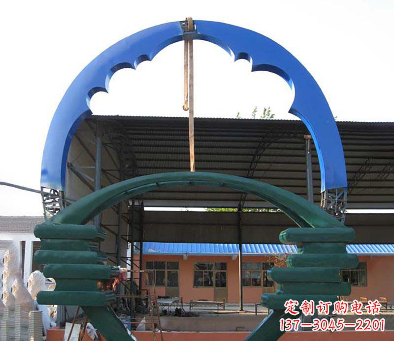 重庆精致的不锈钢圆环雕塑