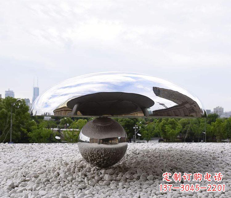 重庆蘑菇的梦想——不锈钢雕塑