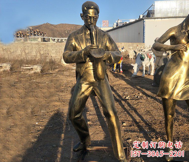 重庆铜雕萨克斯风音乐人物