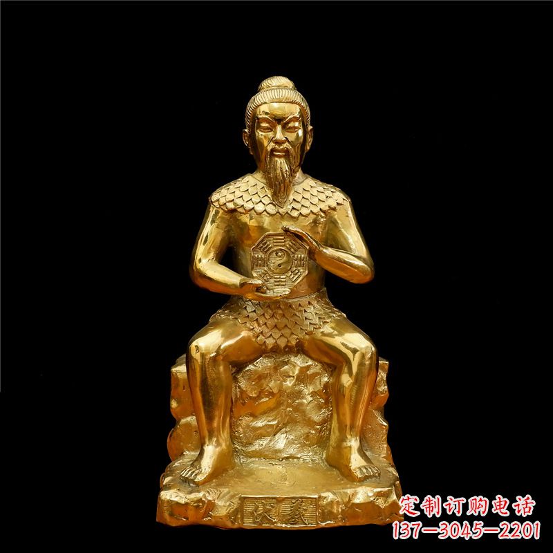 重庆纯铜伏羲大帝神像