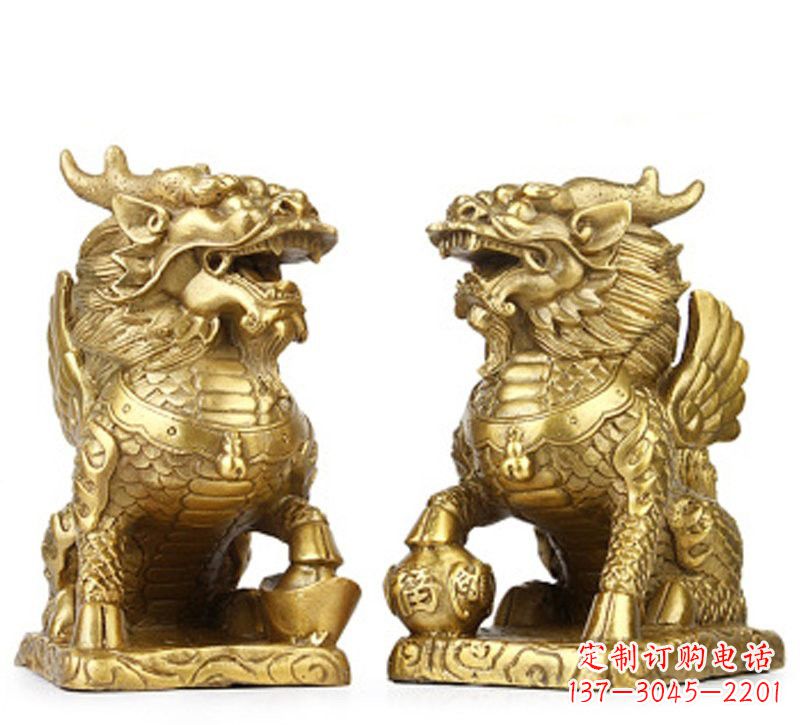 重庆纯铜麒麟雕塑