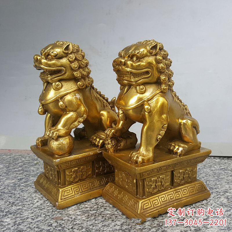 重庆纯铜天安门狮子
