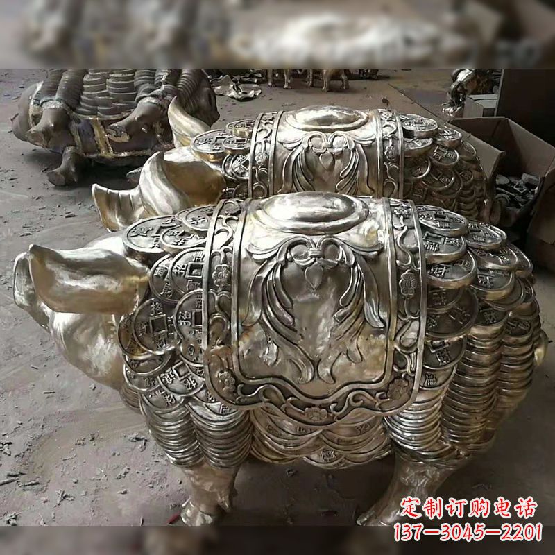 重庆纯铜铸造的招财生肖动物风水雕塑