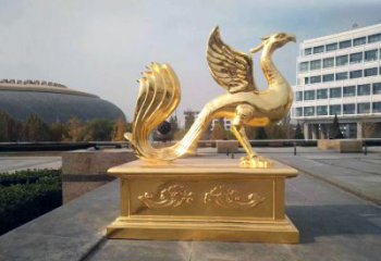 重庆城市广场的朱雀雕塑
