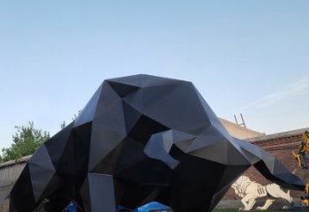 重庆华尔街牛大型玻璃钢动物雕塑