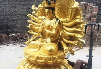 重庆精美纯铜千手观音雕塑