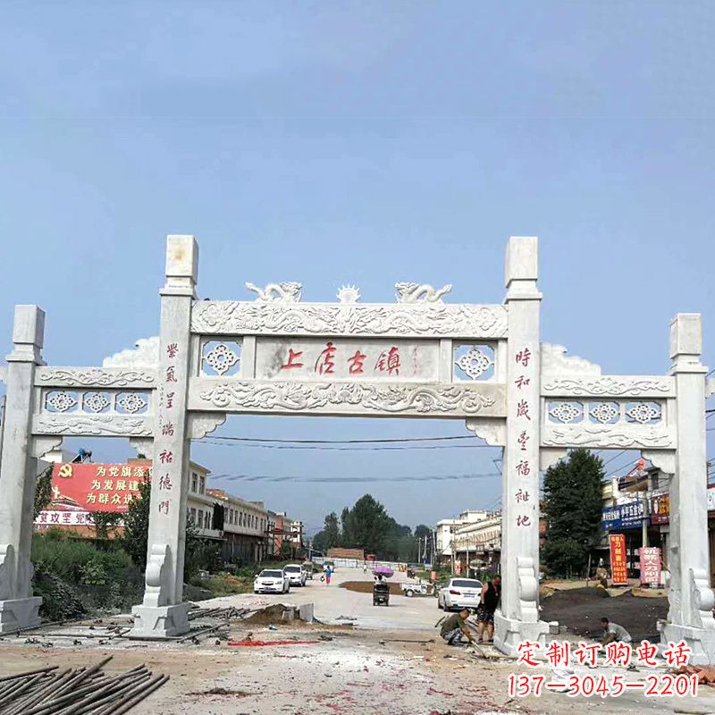 重庆村镇牌坊雕塑传承百年文化